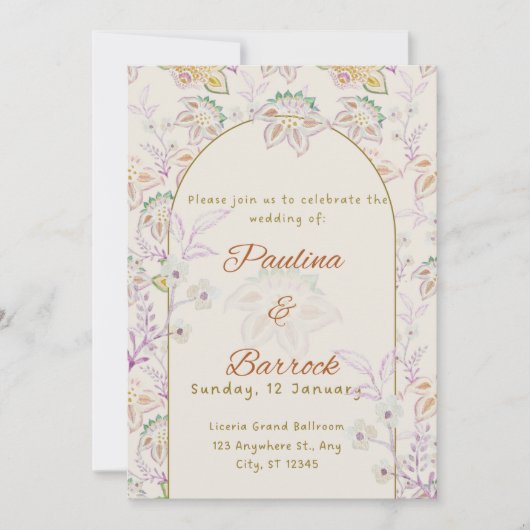 Invitation is translated to "Invitation" in French (Devant)