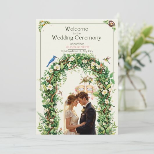 Invitation is translated to "Invitation" in French (Debout devant)