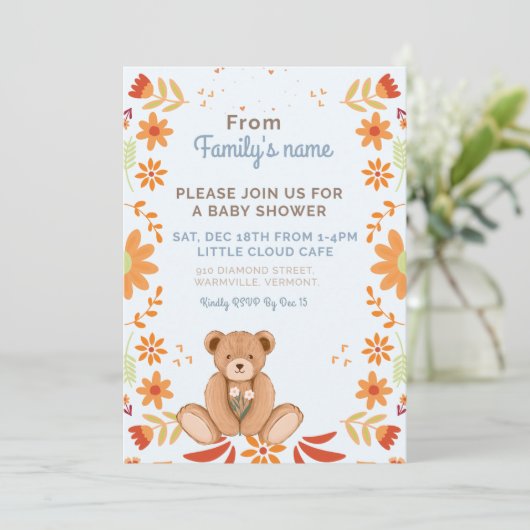 Invitation is translated to "Invitation" in French (Debout devant)