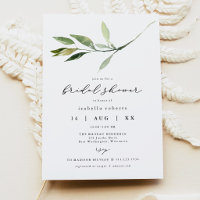 ISABELLA Élégant Minimaliste Plante Verte Baby Sho