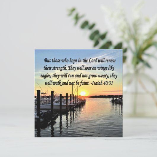 INVITATION ISAIAH 40:31 SCRIPTURE VERSE (Debout devant)