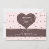 Invitation Islam Aqiqah Baby fille pois (Dos)