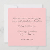 Invitation islamique de bismillah de naissance de (Dos)