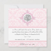 invitation islamique fiançailles de mariage damass (Dos)