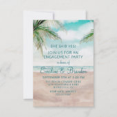 Invitation Island Breeze Plage Peint Scene Party (Devant)