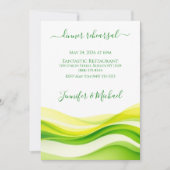 Invitation Island Citrus Green & Yellow Dinner Rehearsal (Devant)