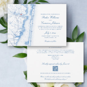 Invitation Island Heights NJ all-in-one QR code RSVP Mariage
