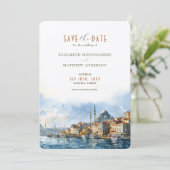 Invitation Istanbul Bosphorus Breeze Sauvegarder la date (Debout devant)
