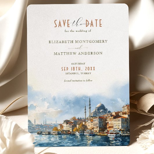 Invitation Istanbul Bosphorus Breeze Sauvegarder la date