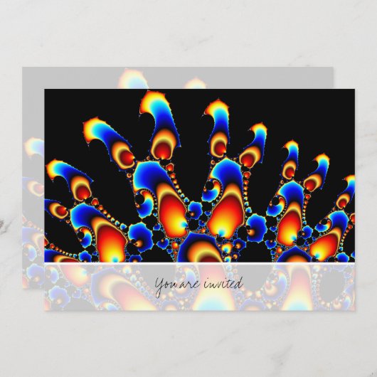 Invitation It - Mandelbrot Fractal (Devant / Derrière)