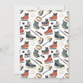 Invitation It’s Game Time Hockey 1st Birthday Party (Dos)