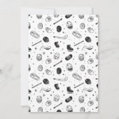 Invitation It’s Game Time Hockey 5th Birthday Party  (Dos)