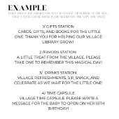 Invitation It Takes a Village Universal Sign Suite TEMPLATE