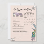 Invitation It Takes a Village Winter Baby Predictions Game (Devant)