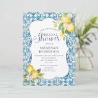 Italian Lemon Amalfi Bleu Jaune Fête de Mariage
