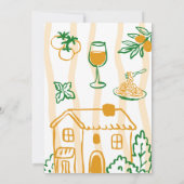 Invitation Italian Lemon Ciao Baby Pasta & Pizza Baby Shower (Dos)