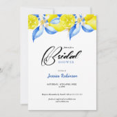 Invitation Italian Lemon Floral Bridal Shower invite (Devant)