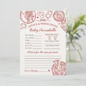 Invitation Italian Pasta Advice for Baby Shower Card (Debout devant)
