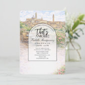 Invitation Italian Siena That’s Amore Bridal Shower (Debout devant)