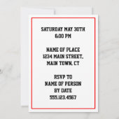 Invitation Italie : 55 ans de Saint Cannoli (Dos)