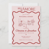 Invitation Italie | Alimentation italienne | Dîner de répétit (Devant)