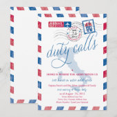 Invitation Italie Antique Aéronefs Militaire Moteur Faire-par (Devant / Derrière)