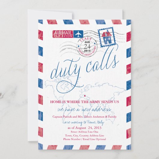 Invitation Italie Antique Aéronefs Militaire Moteur Faire-par (Devant)