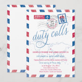 Invitation Italie Antique Aéronefs Militaire Moteur Faire-par (Devant / Derrière)