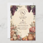 Invitation Italie Campagne Rustic Chic Rassemblement (Devant)