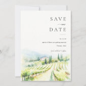 Invitation Italie Destination Mariage Enregistrer La Date (Devant)