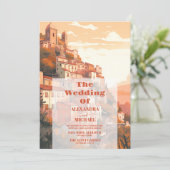 Invitation Italie Élégante moderne Destination Mariage (Debout devant)