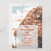 Invitation Italie Élégante moderne Destination Mariage (Devant)