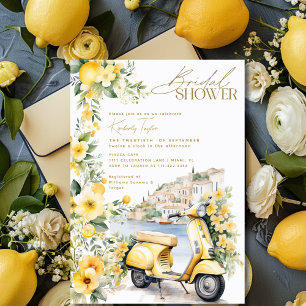 Invitation Italie Italie Positano Amalfi Vespa Enterrement de