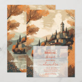 Invitation Italie Lac de Côme Fête des mariées de destination (Devant / Derrière)