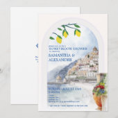 Invitation Italie Lune de miel sur Amalfi Toscane Couples Dou (Devant / Derrière)