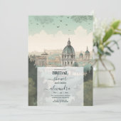 Invitation Italie Rome Destination Fête des mariées (Debout devant)