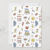 Invitation Italie Summer Doodle Engagement Party (Dos)