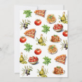 Invitation Italien C'est Amore ! Fête des mariées aquarelle (Dos)