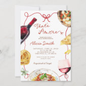 Invitation Italien c'est une Fête des mariées de plus (Devant)