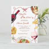 Invitation Italien c'est une Fête des mariées de plus (Debout devant)