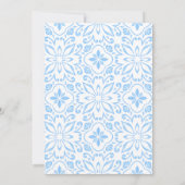 Invitation Italien Citrons Blue Cocktail Retirement (Dos)