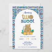 Invitation Italien été deux doux citron pique-nique Anniversa (Devant)