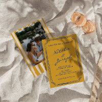 Italien Pinstripes Écrits À La Main Mariage Photo