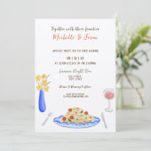 Invitation Italien Retro Whimsical Fun Main Draw Bow Photo (Debout devant)
