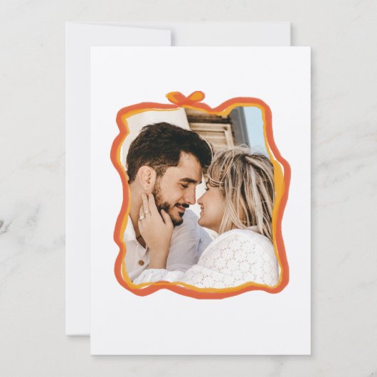 Invitation Italien Retro Whimsical Fun Main Draw Bow Photo (Dos)