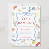 Invitation italienne Ciao Bambino (Devant)