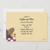 Invitation italienne de dîner (Dos)