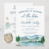 Invitation Itinéraire À Bachelorette À Thème Du La (Devant / Derrière)