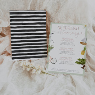 Invitation Itinéraire Charleston SC Bachelorette