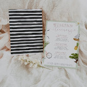 Invitation Itinéraire Charleston SC Bachelorette